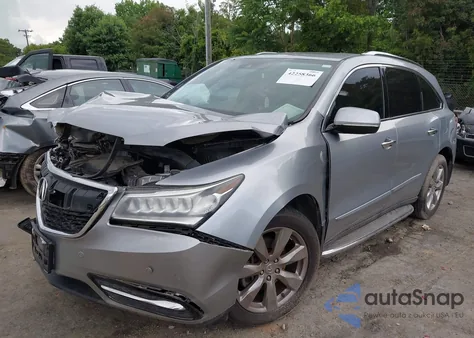 2016 Acura Mdx Advance Entertainment Packages/Advance Package из США, поврежденный, VIN 5FRYD3H98GB008708